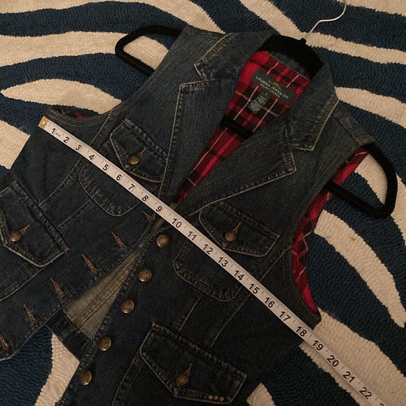 Lauren Jeans co. Ralph Lauren denim vest - Picture 8 of 11